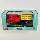 2010 M2 Machines Premier Edition Auto Trucks 1956 Ford F-100 10-28 rojo Llantas de Goma
