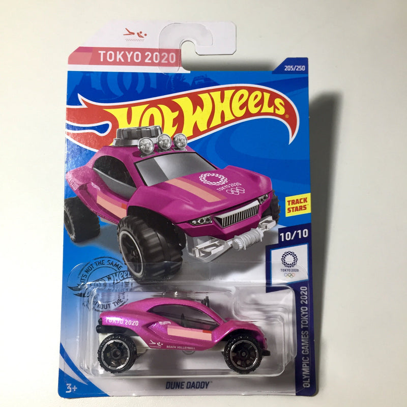 2020 Hot Wheels Treasure Hunt Olympic Games Tokyo 2020 Dune Daddy rosado 6SP