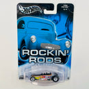 2004 Hot Wheels Auto Affinity Rockin' Rods Tire Fryer plata Llantas de Goma RR