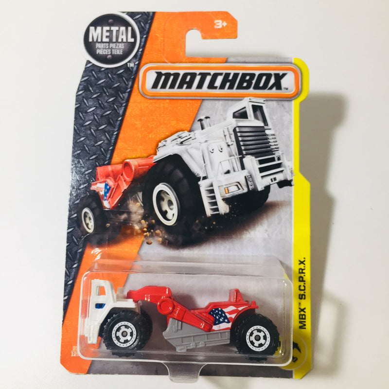 2017 Matchbox MBX Construction MBX SCPRX blanco