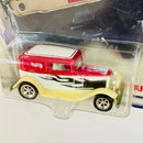 2000 Hot Wheels Editor's Choice Target Exclusive 32 Ford Sedan Delivery rojo con blanco PC6 base ZAMAC