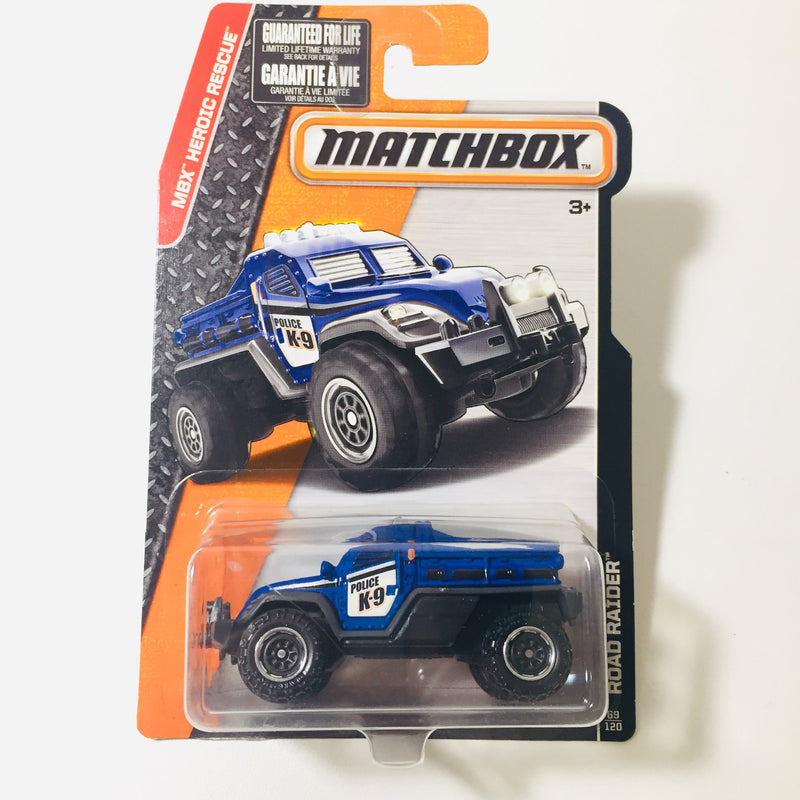 2015 Matchbox MBX Heroic Rescue Road Raider azul