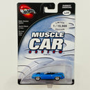 2003 Hot Wheels 100% Preferred Limited Edition 1/15,000 Muscle Car Review Plymouth Barracuda azul Llantas de Goma RR
