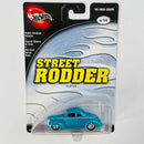 2003 Hot Wheels 100% Preferred Street Rodder 40 Ford Coupe turquesa metálico Llantas de Goma RR