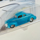 2003 Hot Wheels 100% Preferred Street Rodder 40 Ford Coupe turquesa metálico Llantas de Goma RR