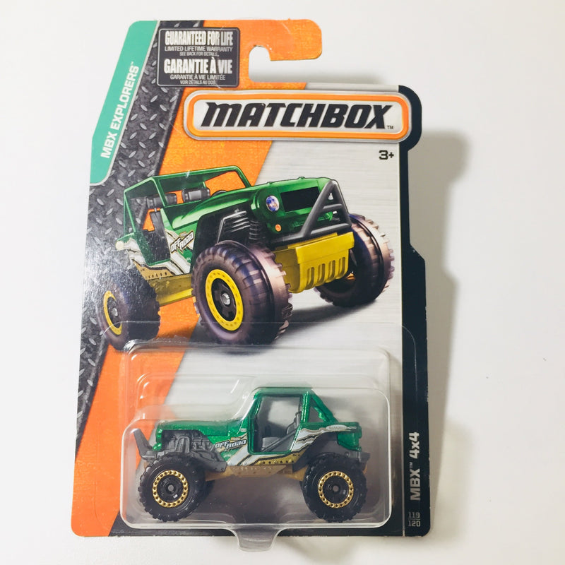 2015 Matchbox MBX Explorers MBX 4x4 verde