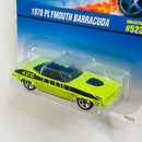 1997 Hot Wheels 1970 Plymouth Barracuda 523 verde 5SP Primera Edición