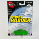 2003 Hot Wheels 100% Preferred Street Rodder Tail Dragger 41 Ford Coupe verde Llantas de Goma RR base ZAMAC