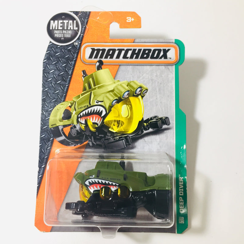 2016 Matchbox MBX Explorers Deep Diver verde oliva