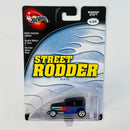 2003 Hot Wheels 100% Preferred Street Rodder Midnight Otto 1932 Ford Sedan azul Llantas de Goma RR