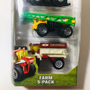 2015 Matchbox MBX Farm 5 Pack Set de 5 Granja