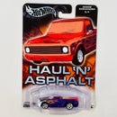 2004 Hot Wheels Auto Affinity Haul N Asphalt Dodge Sidewinder morado Llantas de Goma RR