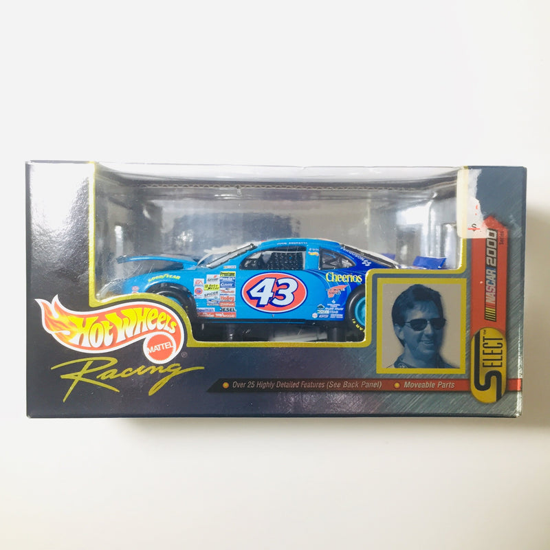 1999 Hot Wheels Racing Select NASCAR 2000 John Andretti 43 STP Pontiac Grand Prix celeste