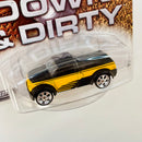 2004 Hot Wheels Auto Affinity Limited Edition 1/20,000 Down & Dirty Dodge M80 amarillo Llantas de Goma RR