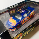 1998 Hot Wheels Pro Racing NASCAR Kyle Petty 44 Hot Wheels Pontiac Grand Prix azul con Llantas de Goma en Case Acrílico