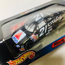 1999 Hot Wheels Racing Black Chrome Deluxe NASCAR Elliott Sadler 21 Citgo Ford Taurus negro