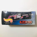 1999 Hot Wheels Racing Black Chrome Deluxe NASCAR Jeff Burton 99 Exide Batteries Ford Taurus negro