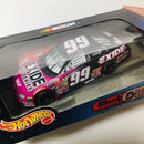1999 Hot Wheels Racing Black Chrome Deluxe NASCAR Jeff Burton 99 Exide Batteries Ford Taurus negro