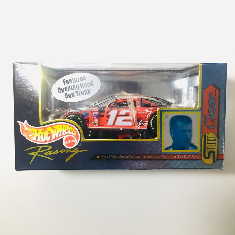 1999 Hot Wheels Racing Select Clear 1:43 NASCAR Jeremy Mayfield 12 Mobil 1 Ford Taurus transparente