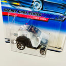 2000 Hot Wheels Secret Code Series Tee'd Off negro 5SP base ZAMAC Blíster 90s