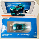 2019 Hot Wheels id Factory Fresh 15 Jaguar F-Type Project 7 verde spectraflame id