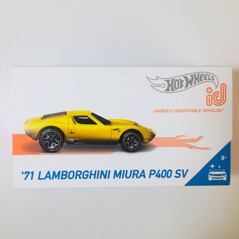 2019 Hot Wheels id Factory Fresh 71 Lamborghini Mura P400 SV amarillo id