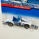 2000 Hot Wheels Speed Blaster Shelby Cobra 427 S/C blanco 5SP base ZAMAC