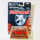 2004 Hot Wheels Whips Team Baurtwell Chevy Suburban rojo Llantas de Goma RR