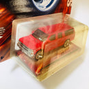 2004 Hot Wheels Whips Team Baurtwell Chevy Suburban rojo Llantas de Goma RR