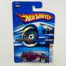 2005 Hot Wheels First Editions X‑Raycers Burl-Esque 060 morado 5SP base ZAMAC Primera Edición