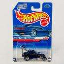 1999 Hot Wheels First Editions Fiat 500C morado metálico 5SP base ZAMAC
