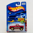 2002 Hot Wheels Wild Frontier Power Plower 058 rojo metálico SB base ZAMAC