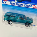 1995 Hot Wheels Model Series Dodge Ram 1500 verde metálico 5DOT variante aros plateados Primera Edición