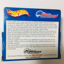 1999 Hot Wheels Limited Edition Lexmark 34 Ford 3-Window 1/25,000 blanco Llantas de Goma RR base ZAMAC