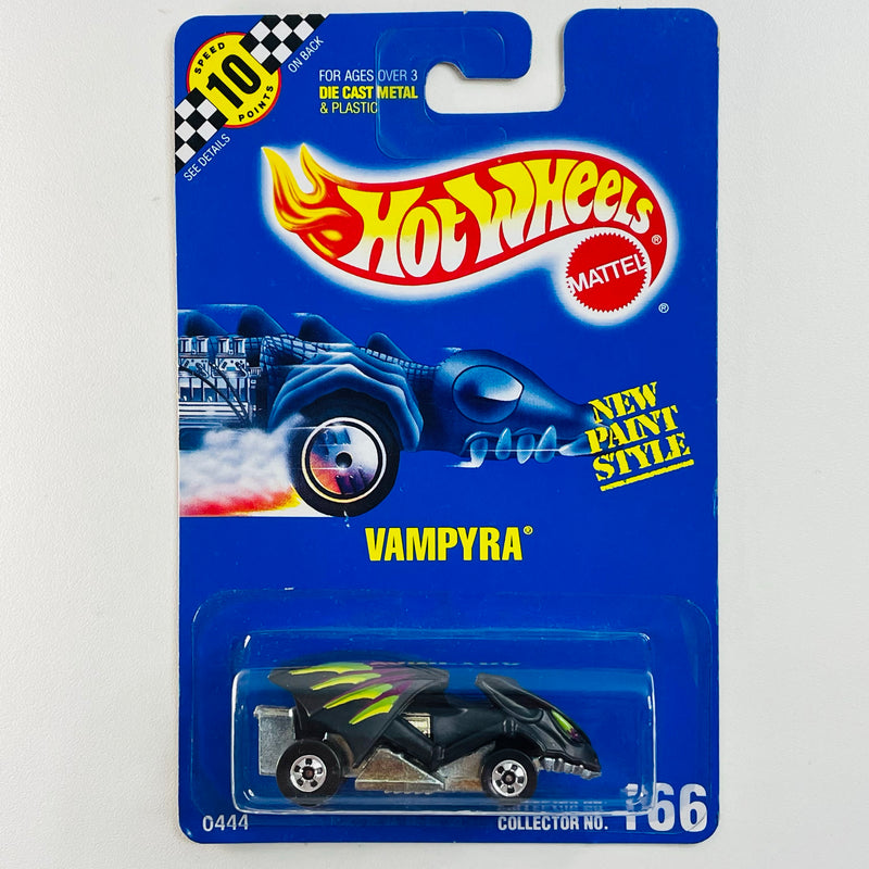 1992 Hot Wheels Speed Points Vampyra 166 negro BW base ZAMAC