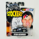 2003 Hot Wheels Racing NASCAR Stockerz Ryan Newman 12 Alltel Dodge Charger Stock Car negro Goodyear