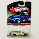 2010 Hot Wheels Slick Rides Toy R Us Exclusive 59 Chevy Delivery beige Llantas de Goma RR base ZAMAC