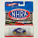 2012 Hot Wheels Premium Racing NHRA Championship Drag Racing Pass 'N Gasser morado metálico Llantas de Goma RR base ZAMAC