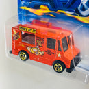 2002 Hot Wheels Wild Frontier Grillionaire Ice Cream Truck naranja 5SP
