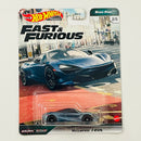 2020 Hot Wheels Premium Fast & Furious Euro Fast Rápidos y Furiosos McLaren 720S gris metálico Llantas de Goma RR