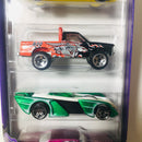 2008 Hot Wheels 5 Pack Set de 5 Easter Speedsters Exclusivo Target  - Corvette Stingray, Pontiac Rageous, Path Beater, Shredster, 65 Pontiac Bonneville