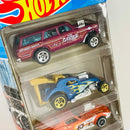 2022 Hot Wheels HW Exposed Engines 5 Pack Set de 5 - 64 Chevrolet Nova Wagon Gasser, Fiat 500C, 68 Corvette Gas Monkey Garage, Bone Shaker, Rigor Motor
