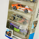 2022 Hot Wheels HW Exposed Engines 5 Pack Set de 5 - 64 Chevrolet Nova Wagon Gasser, Fiat 500C, 68 Corvette Gas Monkey Garage, Bone Shaker, Rigor Motor