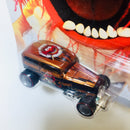 2013 Hot Wheels Pop Culture Disney The Muppets Animal Midnight Otto naranja Llantas de Goma RR redline base ZAMAC