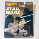 2016 Hot Wheels Star Wars Darth Vader vs Luke Skywalker Ford Transit Supervan plata Llantas de Goma RR