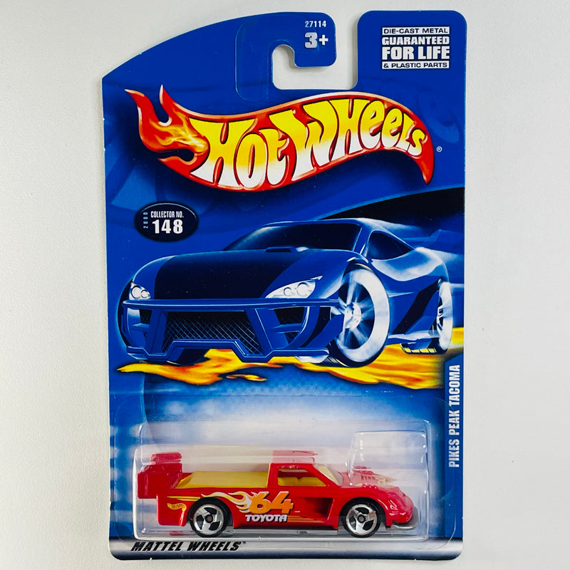 2000 Hot Wheels Pikes Peak Tacoma Toyota rojo 3SP