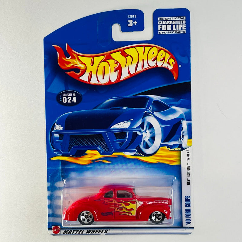 2002 Hot Wheels First Editions 40 Ford Coupe 024 rojo 5SP