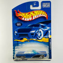 2001 Hot Wheels Hippie Mobiles 64 Lincoln Continental 091 azul metálico LW