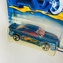 2000 Hot Wheels Ford T-Bird Stocker 194 azul metálico 3SP