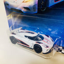2020 Hot Wheels Boulevard Koenigsegg Agera R blanco Llantas de Goma RR